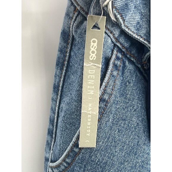ASOS Women's Maternity Boyfriend Jeans Size US 8 UK 12 NWT - Picture 8 of 13